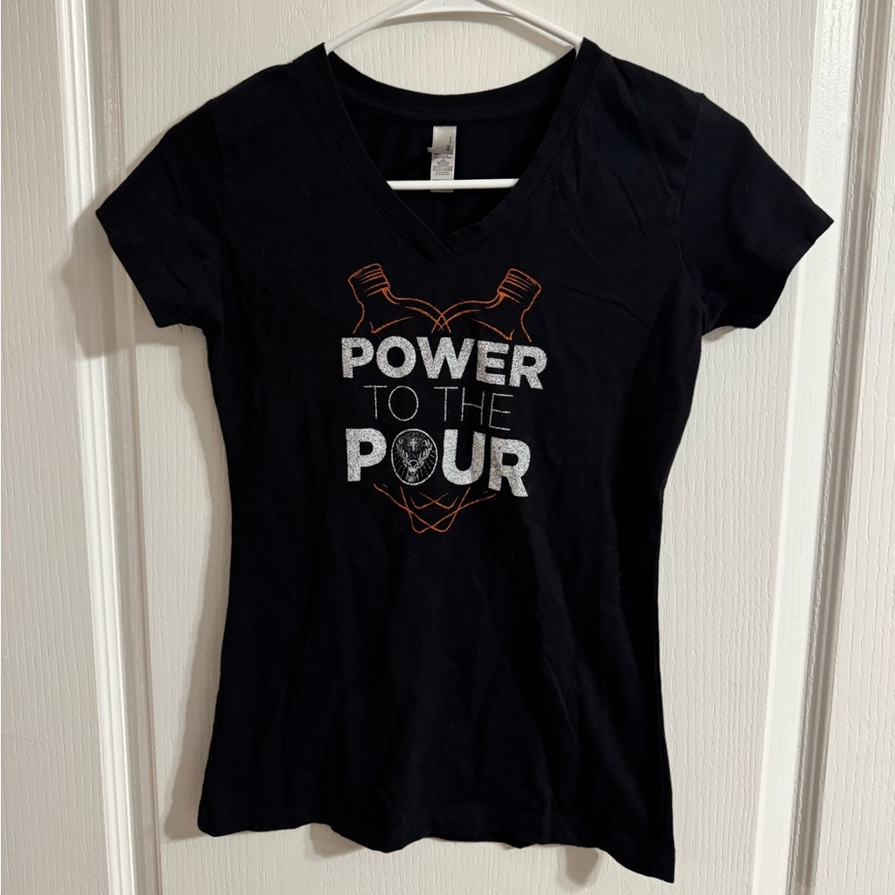 Next Level Apparel Black V-Neck Tee